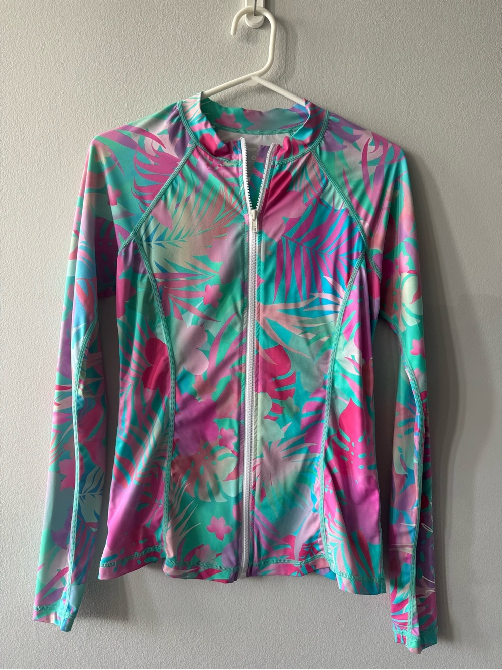 Hurley Tropical Print Long-Sleeve Rashguard